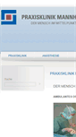 Mobile Screenshot of praxisklinik-mannheim.com